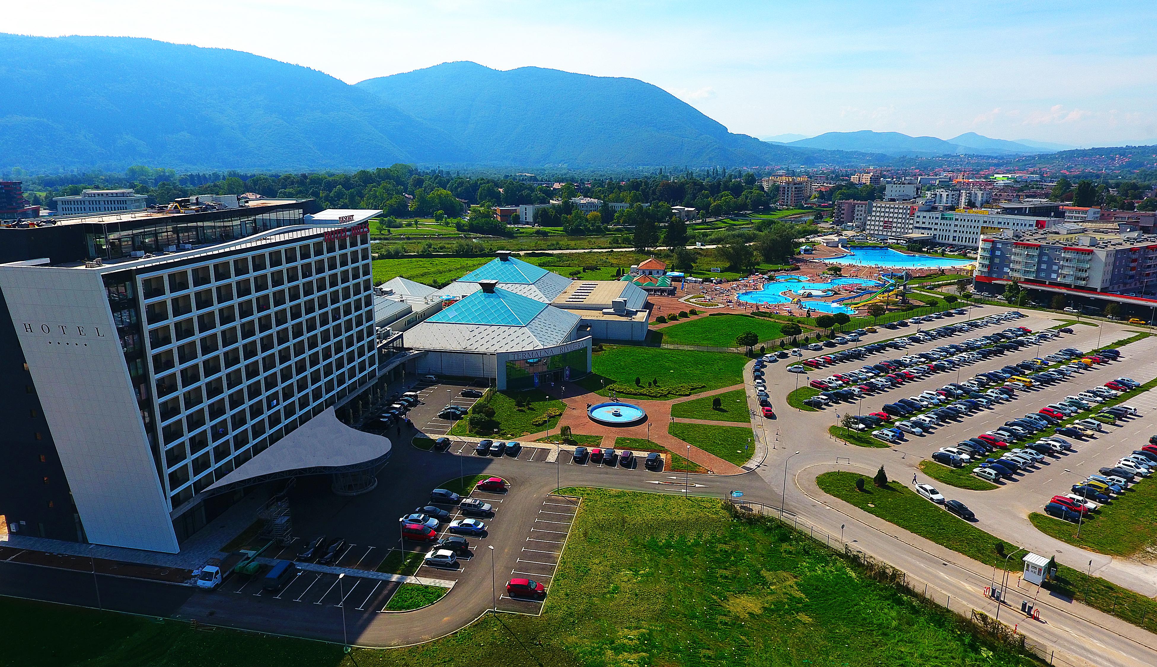 Hotel Hills Sarajevo Congress & Thermal Spa Resort Ilidža Εξωτερικό φωτογραφία Aerial view of the resort